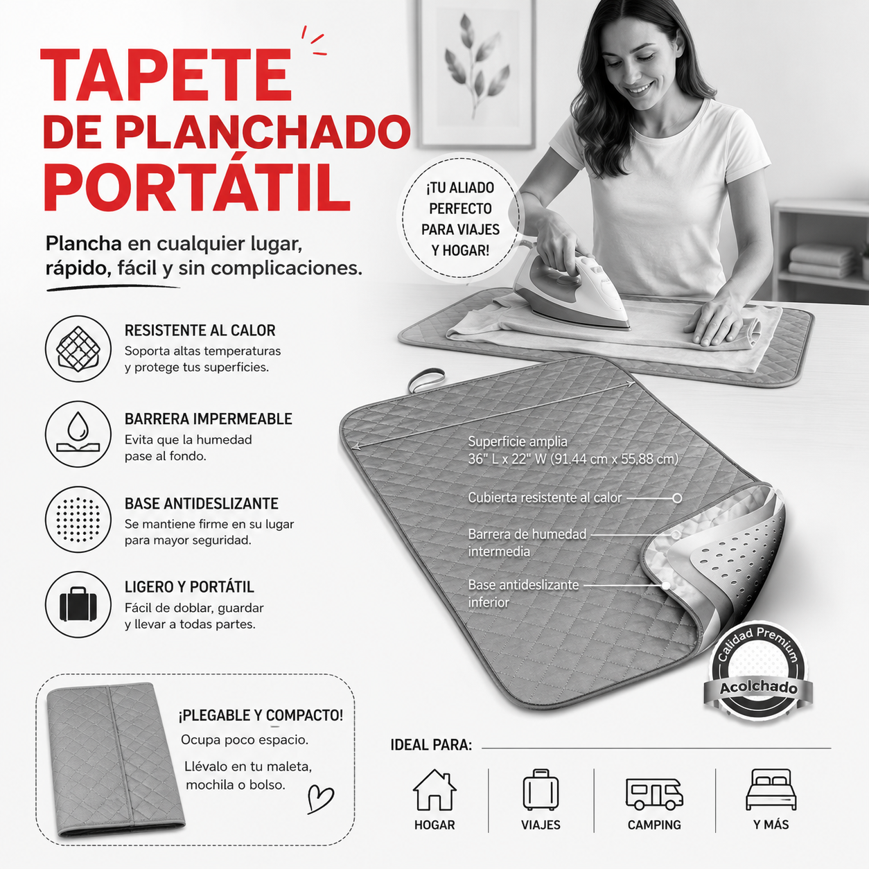 Tapete para planchar