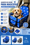 🐶 Asiento de Coche para Perros y Gatos Plegable y Portátil | Seguridad y Confort en Cada Viaje 🐱